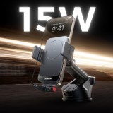 Support de voiture Joyroom JR-ZS241S 360° avec chargeur inductif pour tableau de bord 15W - Noir