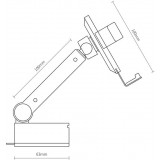 Support de voiture télescopique gravité pour pare-brise Baseus (SUYL-JY01) - Noir