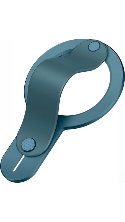 Support magn&eacute;tique MagSafe iPhone 17/16/15/14/13/12 anneau pliable d&eacute;tachable grip s&eacute;curis&eacute; en alliage zinc avec adaptateur inclus - Vert fonc&eacute;