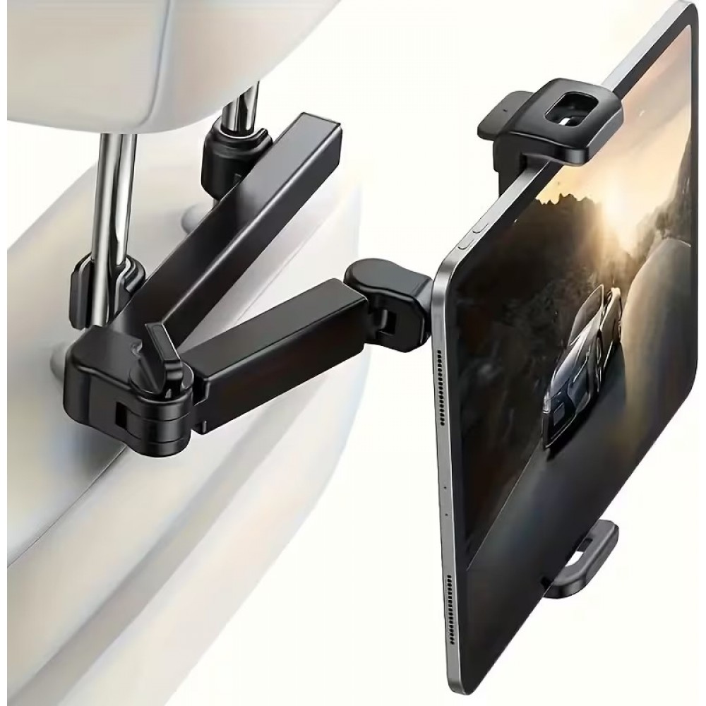 Tablet-/Handyhalterung für die Kopfstütze im Auto, kompatibel mit verschiedenen Geräten von 11,94 bis 32,77 cm - Schwarz