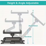 Tablet-/Handyhalterung für die Kopfstütze im Auto, kompatibel mit verschiedenen Geräten von 11,94 bis 32,77 cm - Schwarz