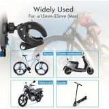 Support t&eacute;l&eacute;phone 4 griffes antichoc fixation guidon v&eacute;lo moto poussette ou scooter robuste et s&eacute;curis&eacute; - Noir
