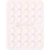 Support téléphone universel ventouse PhoneLook avec fixation autocollante en silicone - Blanc