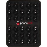 Support téléphone universel ventouse PhoneLook avec fixation autocollante en silicone - Noir