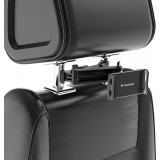 Support Wozinsky pour voiture d'appuie-tête réglable pour smartphone ou tablette adaptation universelle avec rotation à 360° - Noir