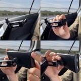 Support Wozinsky pour voiture d'appuie-tête réglable pour smartphone ou tablette adaptation universelle avec rotation à 360° - Noir