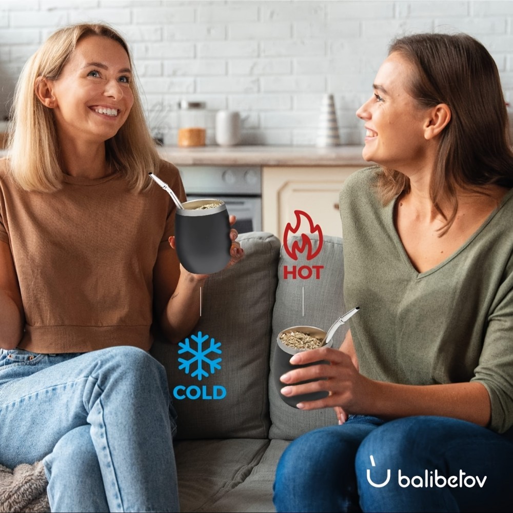 Tasse yerba mate avec bombilla kit gourd 250 ml couvercle + paille + brosse de nettoyage - Bois