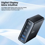 Tech-Protect DC140W-GAN Station de charge multiport avec 5 ports 3x PD USB-C et 2x QC 3.0 USB-A - Noir