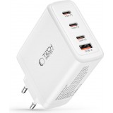 Tech-Protect NC100W-GAN chargeur 100W 3x USB-C PD / USB-A QC 3.0 - Blanc