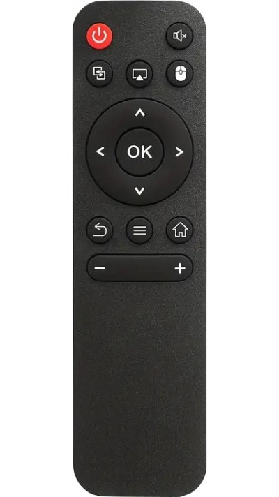Télécommande de rechange pour projecteurs HY300 / HY300PRO / HY320mini et HY320 compatible avec le chipset H713 (piles non incluses) - Noir