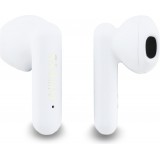 TWS Guess 4G Metal Logo écouteurs Bluetooth charge rapide 16h d'autonomie et assistant vocal - Blanc