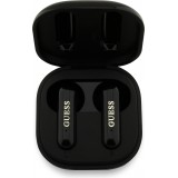 TWS Guess 4G Metal Logo &eacute;couteurs Bluetooth charge rapide 16h d'autonomie et assistant vocal - Noir