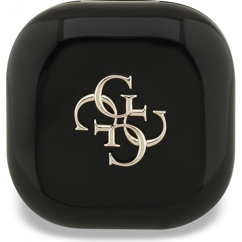 TWS Guess 4G Metal Logo &eacute;couteurs Bluetooth charge rapide 16h d'autonomie et assistant vocal - Noir