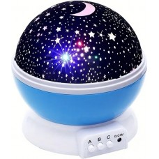 Sternenhimmel-Projektor Nachtlicht USB 12 Farben, 360&deg; Drehung Stimmungslicht f&uuml;rs Zimmer & Party - Blau