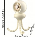 Ventilateur portable look bébé enfant avec trépied flexible pour voiture / voyage / poussette - Rose