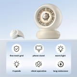 Ventilateur portable look bébé enfant avec trépied flexible pour voiture / voyage / poussette - Rose