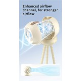 Ventilateur portable look bébé enfant avec trépied flexible pour voiture / voyage / poussette - Rose