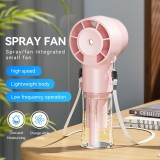 Ventilateur portable spray avec brumisateur humidificateur réserve d'eau rechargeable - Blanc