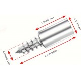 Vis à bois supports d'étagère 2 en 1 (lot de 30 pièces) - Argent