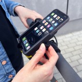Wozinsky WBHBK3 360&deg; support t&eacute;l&eacute;phone m&eacute;tal pour v&eacute;lo et trottinette - Noir