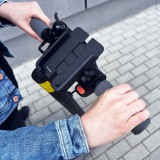 Wozinsky WBHBK3 360&deg; support t&eacute;l&eacute;phone m&eacute;tal pour v&eacute;lo et trottinette - Noir