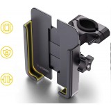 Wozinsky WBHBK3 360&deg; support t&eacute;l&eacute;phone m&eacute;tal pour v&eacute;lo et trottinette - Noir