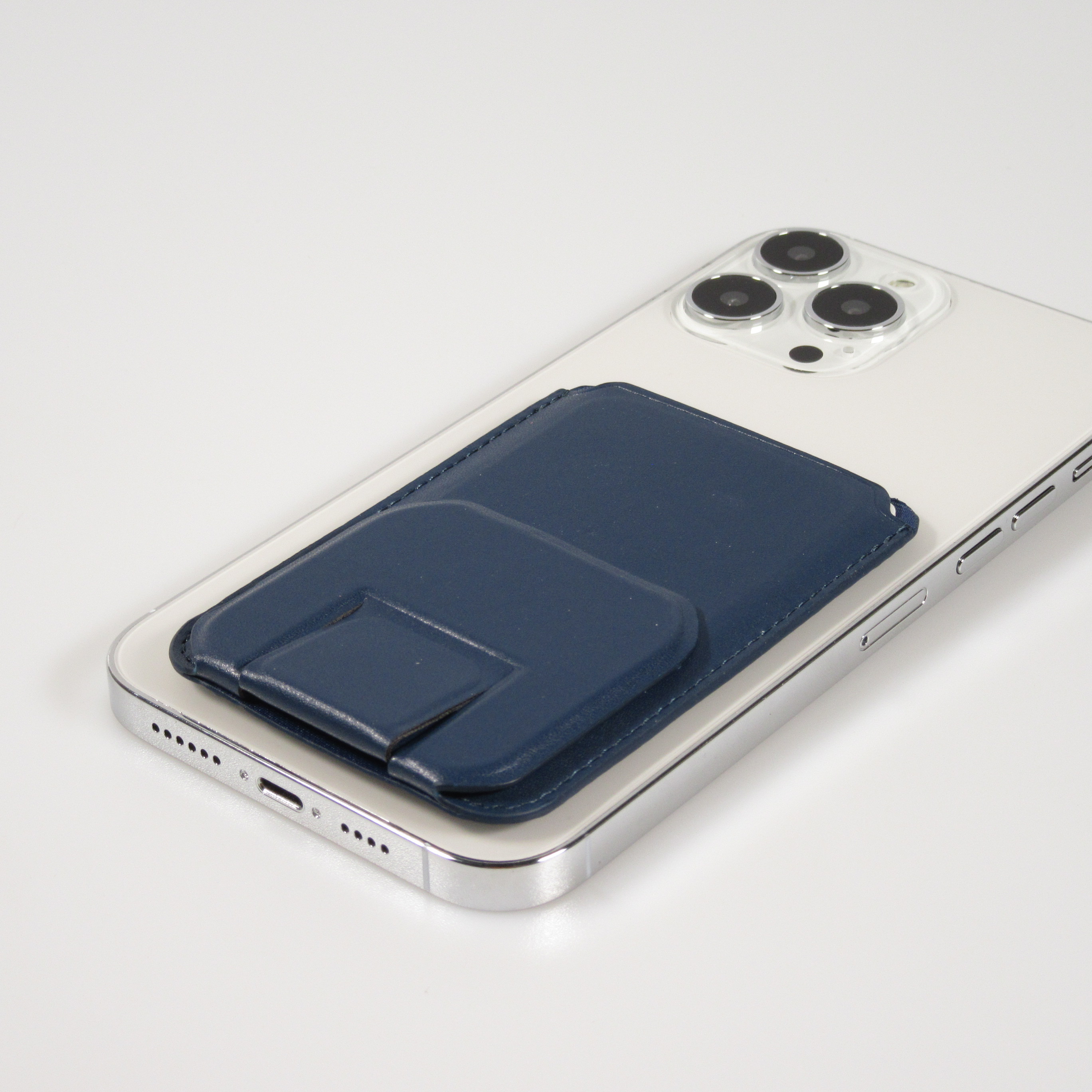 MagSafe Wallet Porte-cartes Magnétique Avec Fonction De Support Similicuir - Noir